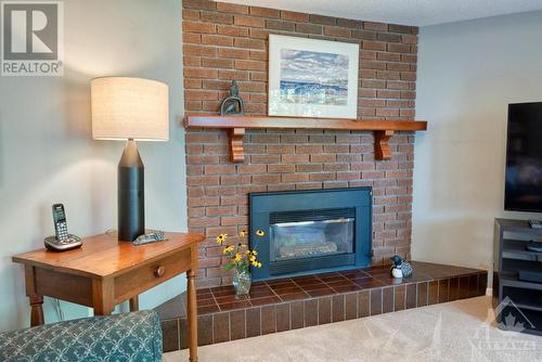 655 Richmond Road Unit#34, Ottawa, ON - Indoor Photo Showing Living Room With Fireplace