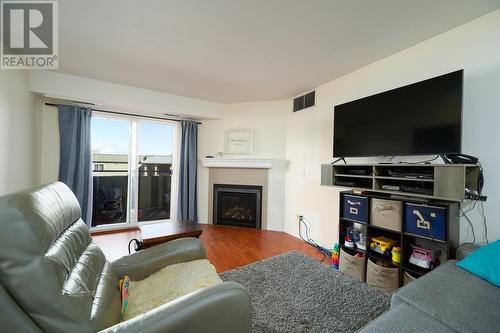 403-1185 Hugh Allan Drive, Kamloops, BC - Indoor Photo Showing Living Room With Fireplace