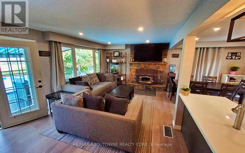 2386 4Th Line, Innisfil (Churchill), ON - Indoor Photo Showing Living Room With Fireplace