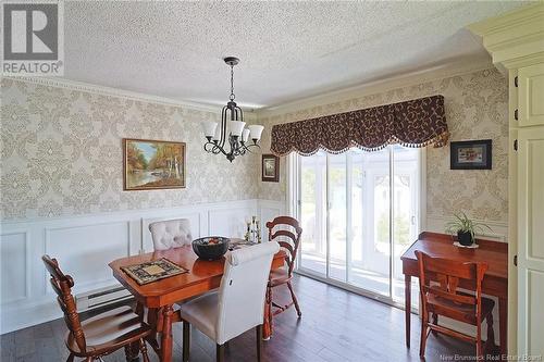 5476 Route 10 Hwy, Hardwood Ridge, NB - Indoor Photo Showing Dining Room