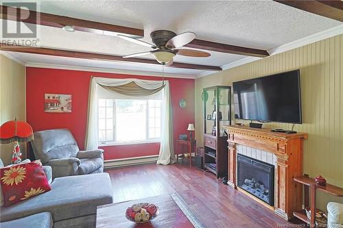 5476 Route 10 Hwy, Hardwood Ridge, NB - Indoor Photo Showing Living Room With Fireplace