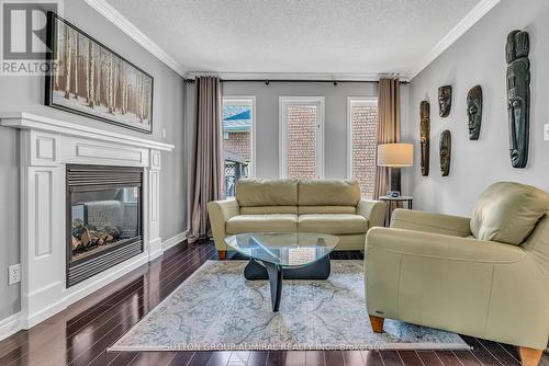 3335 Laburnum Crescent, Mississauga (Lisgar), ON - Indoor Photo Showing Living Room With Fireplace