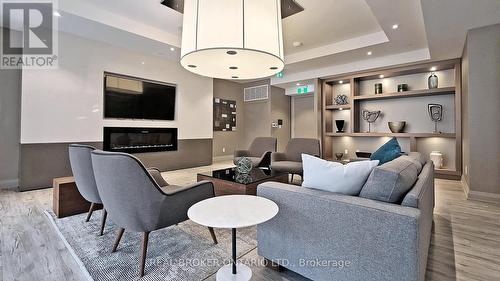 3605 - 50 Wellesley Street E, Toronto, ON - Indoor Photo Showing Living Room With Fireplace