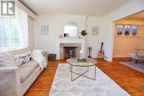 138 Bowie Avenue, Toronto (Briar Hill-Belgravia), ON - Indoor Photo Showing Living Room With Fireplace