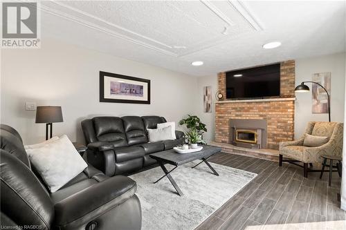 334 Parkwood Drive, Port Elgin, ON - Indoor Photo Showing Living Room With Fireplace