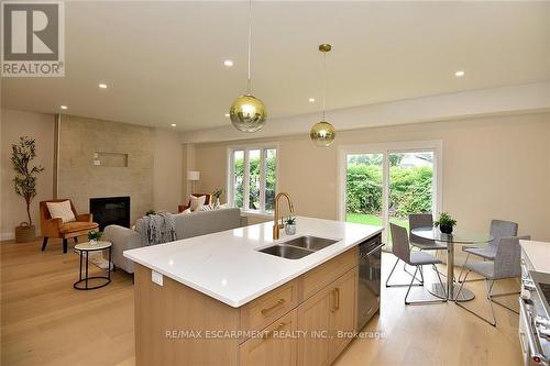 20 Clare Avenue, Hamilton, ON - Indoor Photo Showing Kitchen With Double Sink