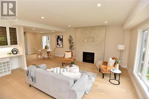 20 Clare Avenue, Hamilton, ON - Indoor Photo Showing Living Room With Fireplace