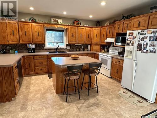 115 Herbert Street, Hazenmore, SK - Indoor Photo Showing Kitchen With Double Sink