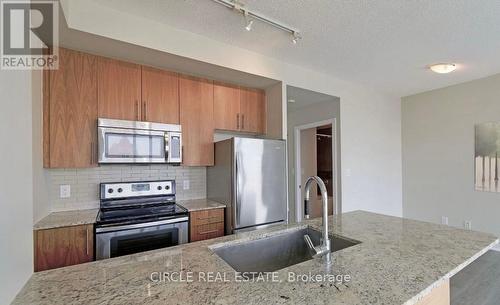 2801 - 4099 Brickstone Mews, Mississauga (Creditview), ON - Indoor Photo Showing Kitchen With Stainless Steel Kitchen With Upgraded Kitchen