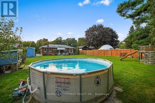 577 Glancaster Road, Hamilton (Airport Employment Area), ON - Outdoor With Above Ground Pool With Backyard