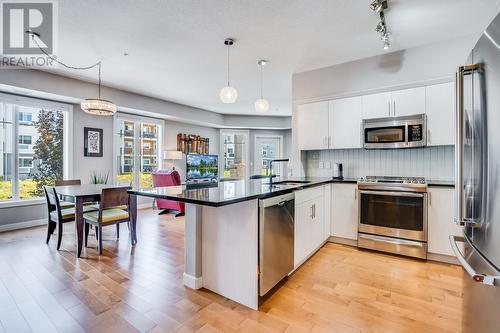 3645 Carrington Road Unit# 414, West Kelowna, BC - Indoor Photo Showing Kitchen With Stainless Steel Kitchen With Upgraded Kitchen