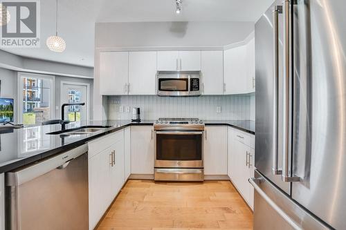 3645 Carrington Road Unit# 414, West Kelowna, BC - Indoor Photo Showing Kitchen With Stainless Steel Kitchen With Double Sink With Upgraded Kitchen