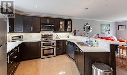 22 Augusta Court, St. John'S, NL - Indoor Photo Showing Kitchen With Double Sink