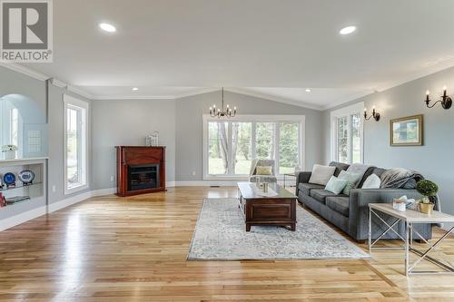 244 Main Road, Green'S Harbour, NL - Indoor Photo Showing Living Room With Fireplace