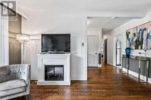 18 Panama Court S, Toronto (Woburn), ON - Indoor Photo Showing Living Room With Fireplace