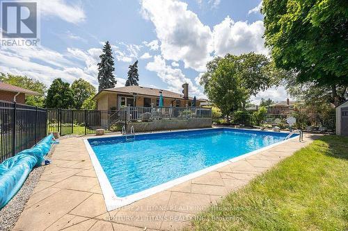 18 Panama Court S, Toronto (Woburn), ON - Outdoor With In Ground Pool With Deck Patio Veranda With Backyard