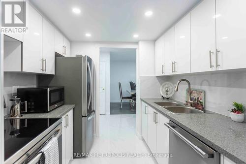 808 - 3151 Bridletowne Circle, Toronto (L'Amoreaux), ON - Indoor Photo Showing Kitchen With Stainless Steel Kitchen With Double Sink With Upgraded Kitchen