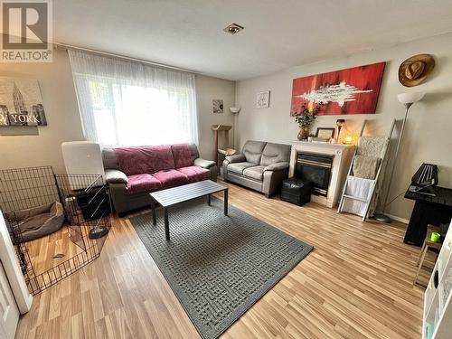 1288 Lark Avenue, Quesnel, BC - Indoor Photo Showing Living Room With Fireplace