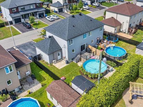 Cour - 113 Rue Remi-Franc, Blainville, QC - Outdoor With Above Ground Pool With Deck Patio Veranda