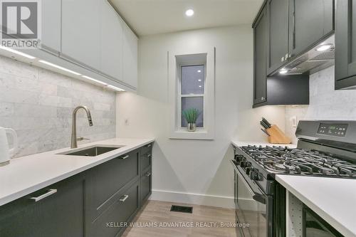 1568 Dundas Street E, Toronto (South Riverdale), ON - Indoor Photo Showing Kitchen With Upgraded Kitchen