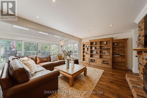 6 Bernadotte Drive, Markham, ON - Indoor Photo Showing Living Room With Fireplace