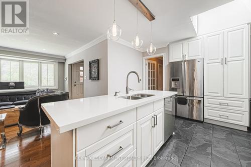 4030 Grapehill Avenue, Burlington (Shoreacres), ON - Indoor Photo Showing Kitchen With Stainless Steel Kitchen With Double Sink With Upgraded Kitchen