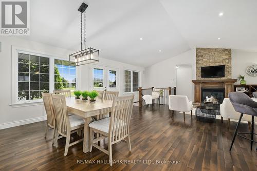 9 Fieldcrest Court, Brighton, ON - Indoor Photo Showing Dining Room With Fireplace