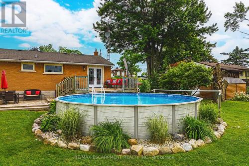 1451 Concession 6 Road W, Hamilton, ON - Outdoor With Above Ground Pool With Backyard