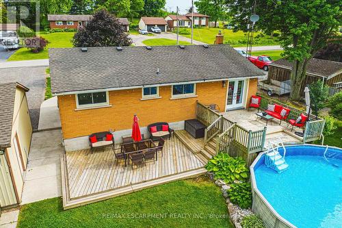 1451 Concession 6 Road W, Hamilton, ON - Outdoor With Above Ground Pool With Deck Patio Veranda With Exterior