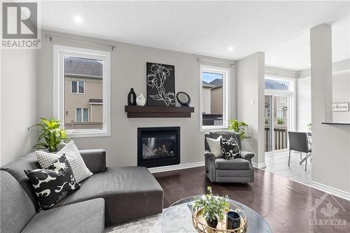 206 Mission Trail Crescent, Ottawa, ON - Indoor Photo Showing Living Room With Fireplace