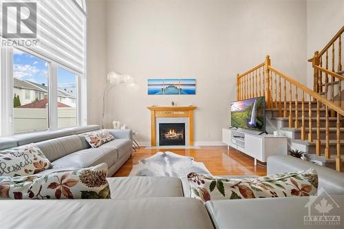 87 Shirley'S Brook Drive, Ottawa, ON - Indoor Photo Showing Living Room With Fireplace