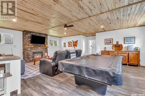 102 Moore Drive, Christopher Lake, SK - Indoor With Fireplace