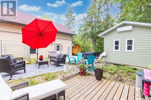 102 Moore Drive, Christopher Lake, SK - Outdoor With Deck Patio Veranda With Exterior