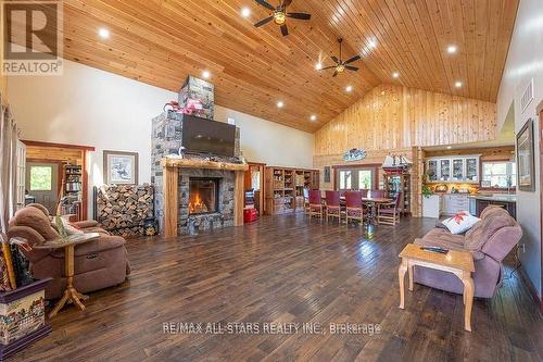 177 Ellwood Crescent, Galway-Cavendish And Harvey, ON - Indoor Photo Showing Living Room With Fireplace