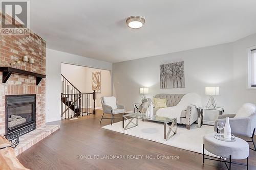 22 Taos Court, Richmond Hill (Westbrook), ON - Indoor Photo Showing Living Room With Fireplace