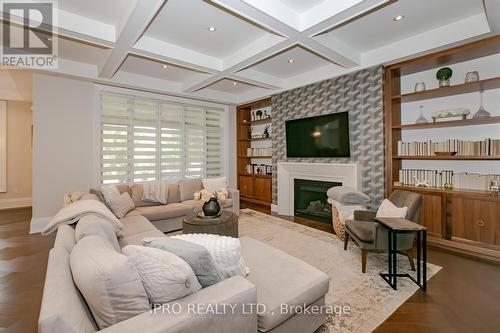 79 Clissold Road, Toronto (Islington-City Centre West), ON - Indoor Photo Showing Living Room With Fireplace