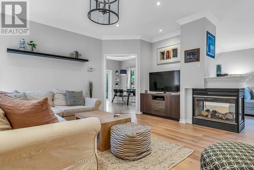 61 Chaplin Crescent, Halton Hills (Georgetown), ON - Indoor Photo Showing Living Room With Fireplace