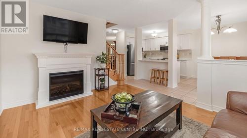 28 Slessor Lane, Brampton (Bram East), ON - Indoor Photo Showing Living Room With Fireplace