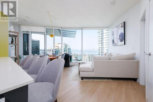 3708 1283 Howe Street, Vancouver, BC - Indoor Photo Showing Living Room