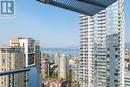 3708 1283 Howe Street, Vancouver, BC  - Outdoor With Body Of Water With Facade 