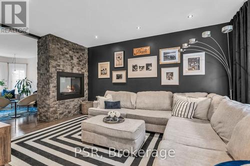 13 Mulberry Court, Barrie (Innis-Shore), ON - Indoor Photo Showing Living Room With Fireplace