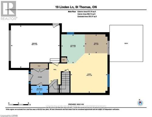 Main Floor Floor Plan - 19 Linden Lane, St. Thomas, ON - Other