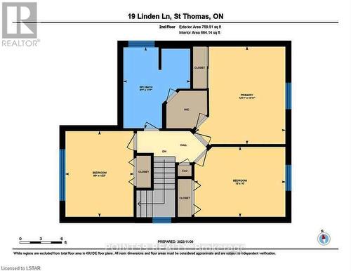 2nd Level Floor Plan - 19 Linden Lane, St. Thomas, ON - Other