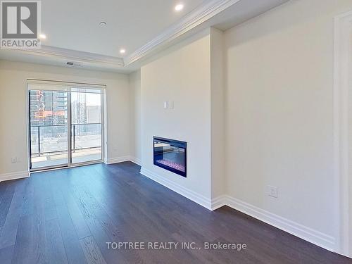 1708 - 505 Talbot Street, London, ON - Indoor Photo Showing Other Room With Fireplace