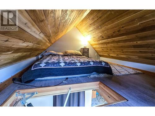 Loft in bunk house - 1766 Biatecki Road, Revelstoke, BC - Indoor Photo Showing Bedroom