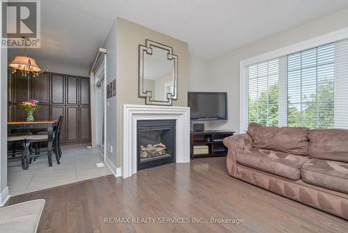 5 Alister Drive, Brampton, ON - Indoor Photo Showing Living Room With Fireplace