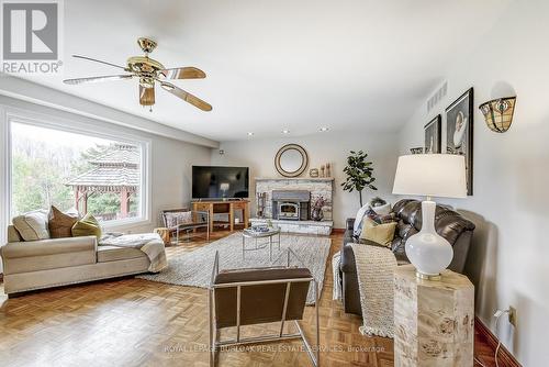 4366 Guelph Line, Burlington, ON - Indoor Photo Showing Living Room With Fireplace