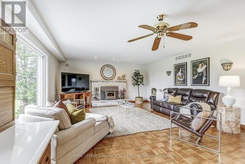 4366 Guelph Line, Burlington, ON - Indoor Photo Showing Living Room With Fireplace