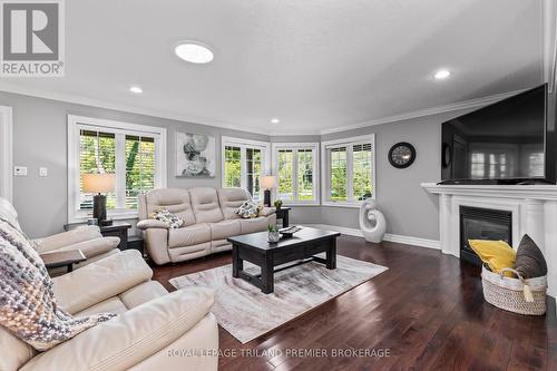 10093 Herbert Street, Lambton Shores (Port Franks), ON - Indoor Photo Showing Living Room With Fireplace