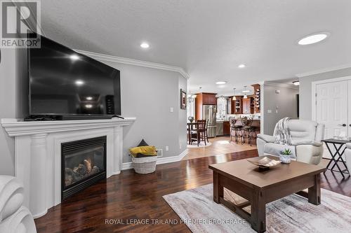 10093 Herbert Street, Lambton Shores (Port Franks), ON - Indoor Photo Showing Living Room With Fireplace